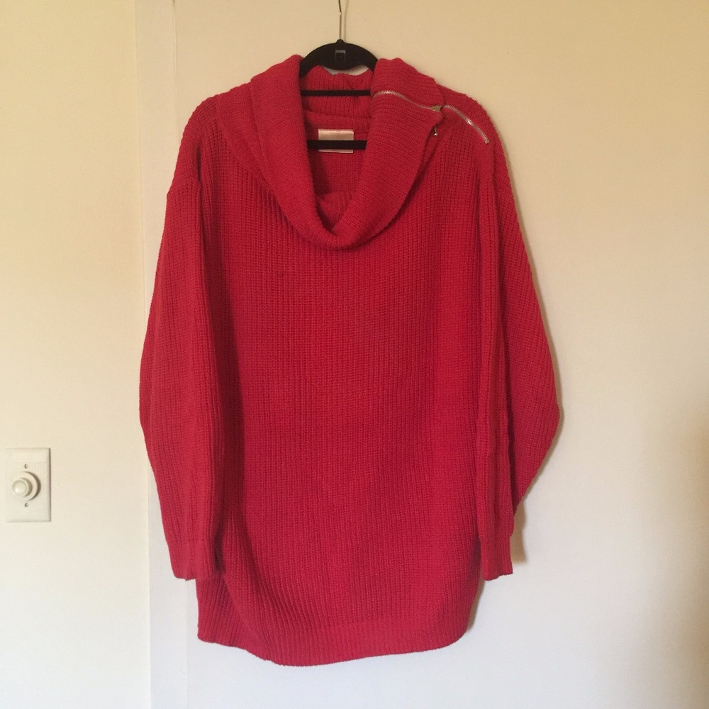 Red Von Saken Turtle Neck Sweater